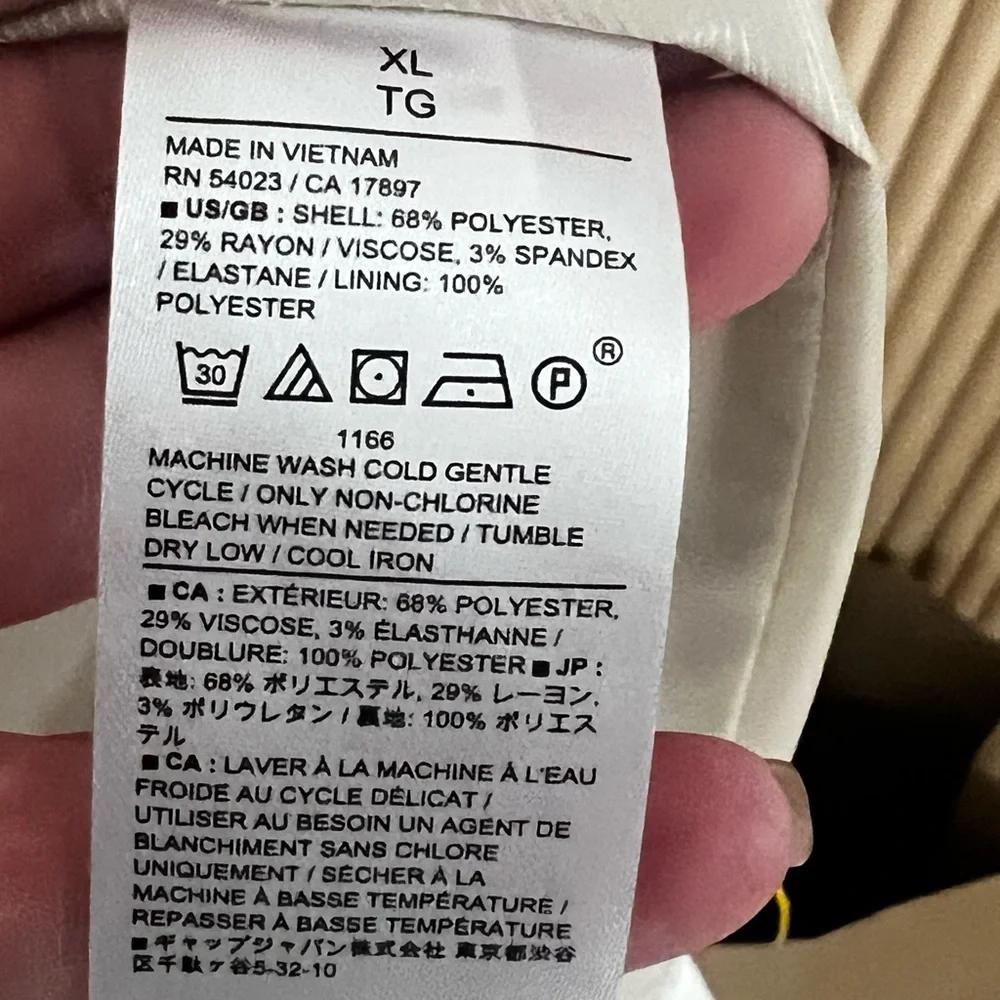 Banana Republic New light Beige Oversized Blazer Size X-LARGE - Picture 10 of 11